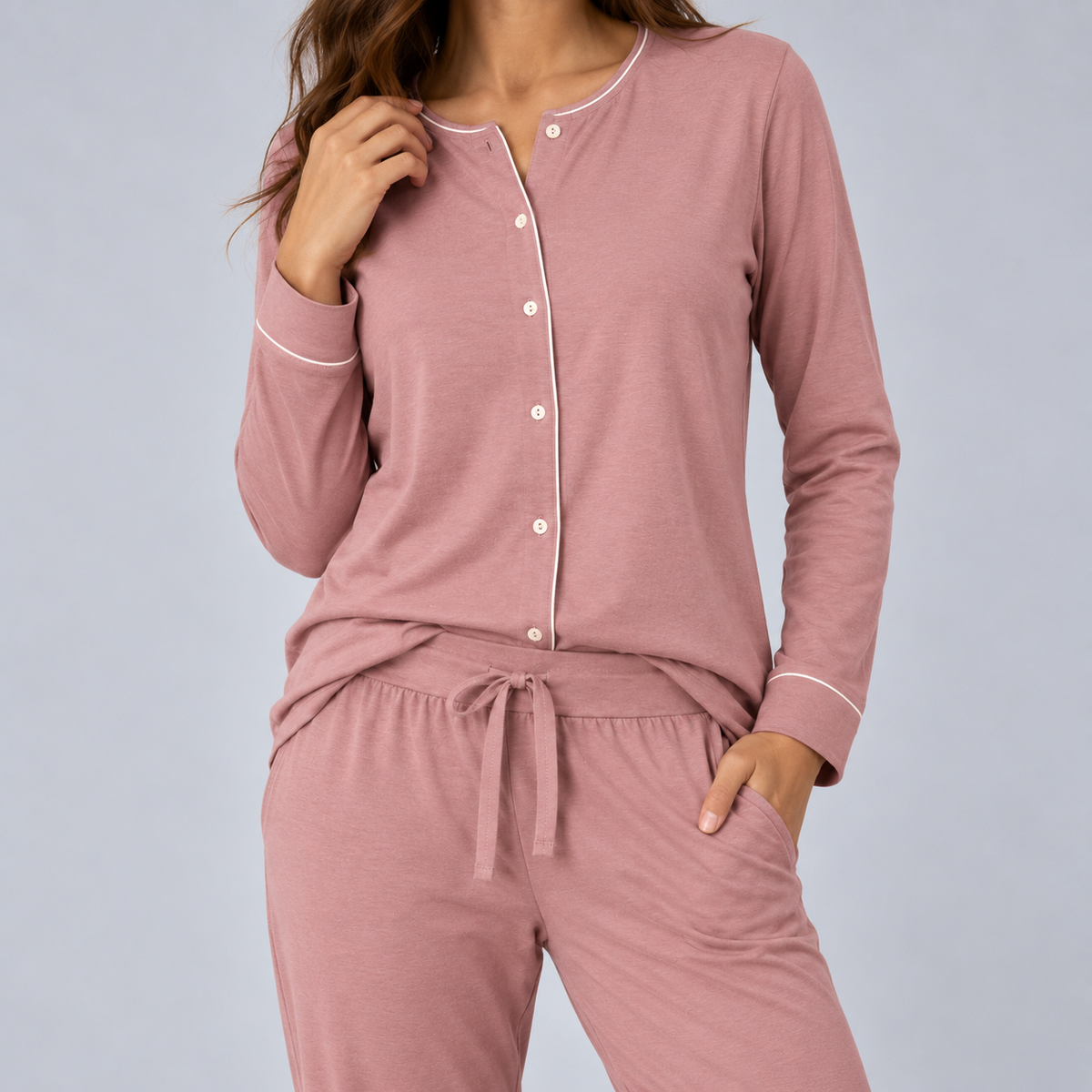 Women's Bamboo Stretch-Knit Long Sleeve Shirt