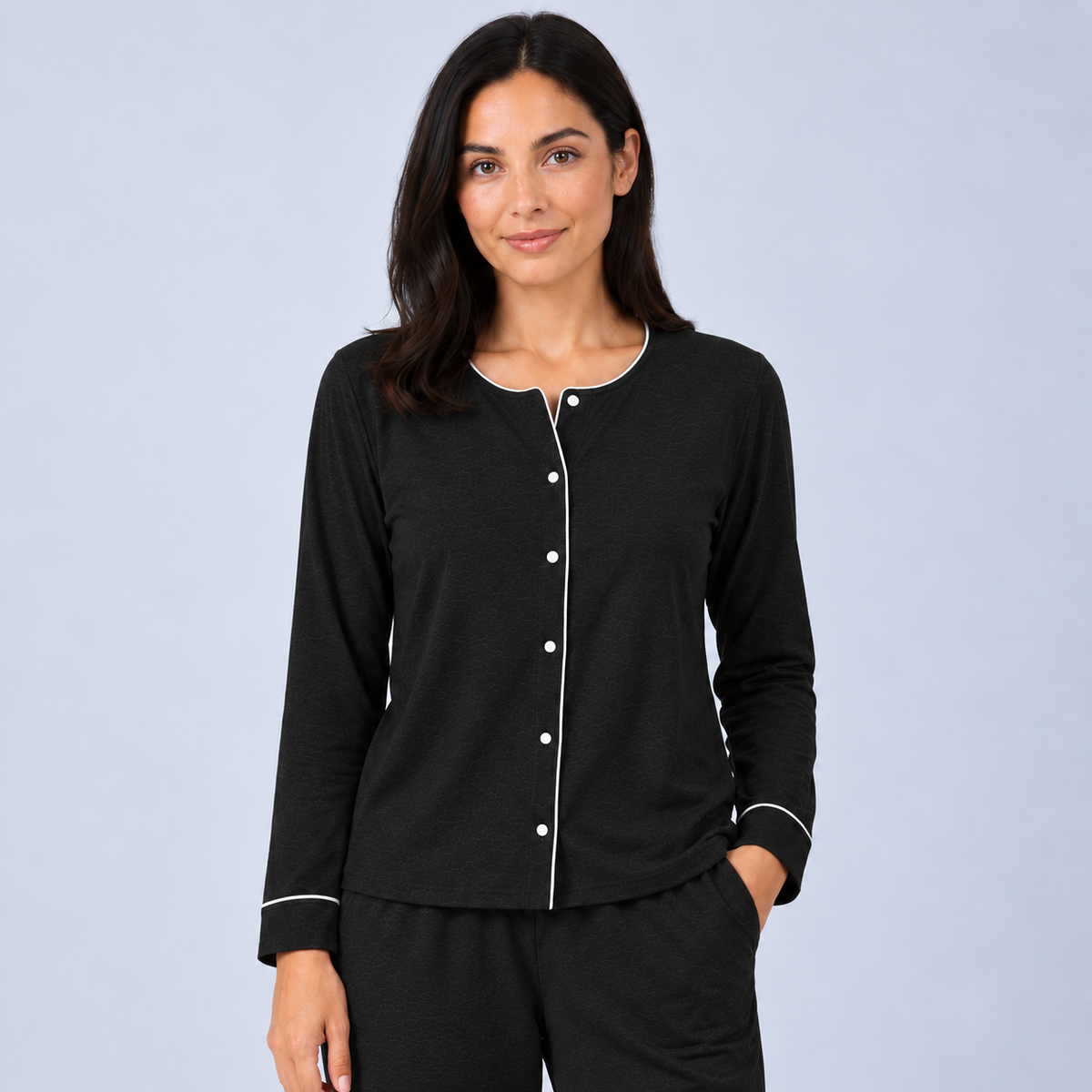 Women's Bamboo Stretch-Knit Long Sleeve Shirt