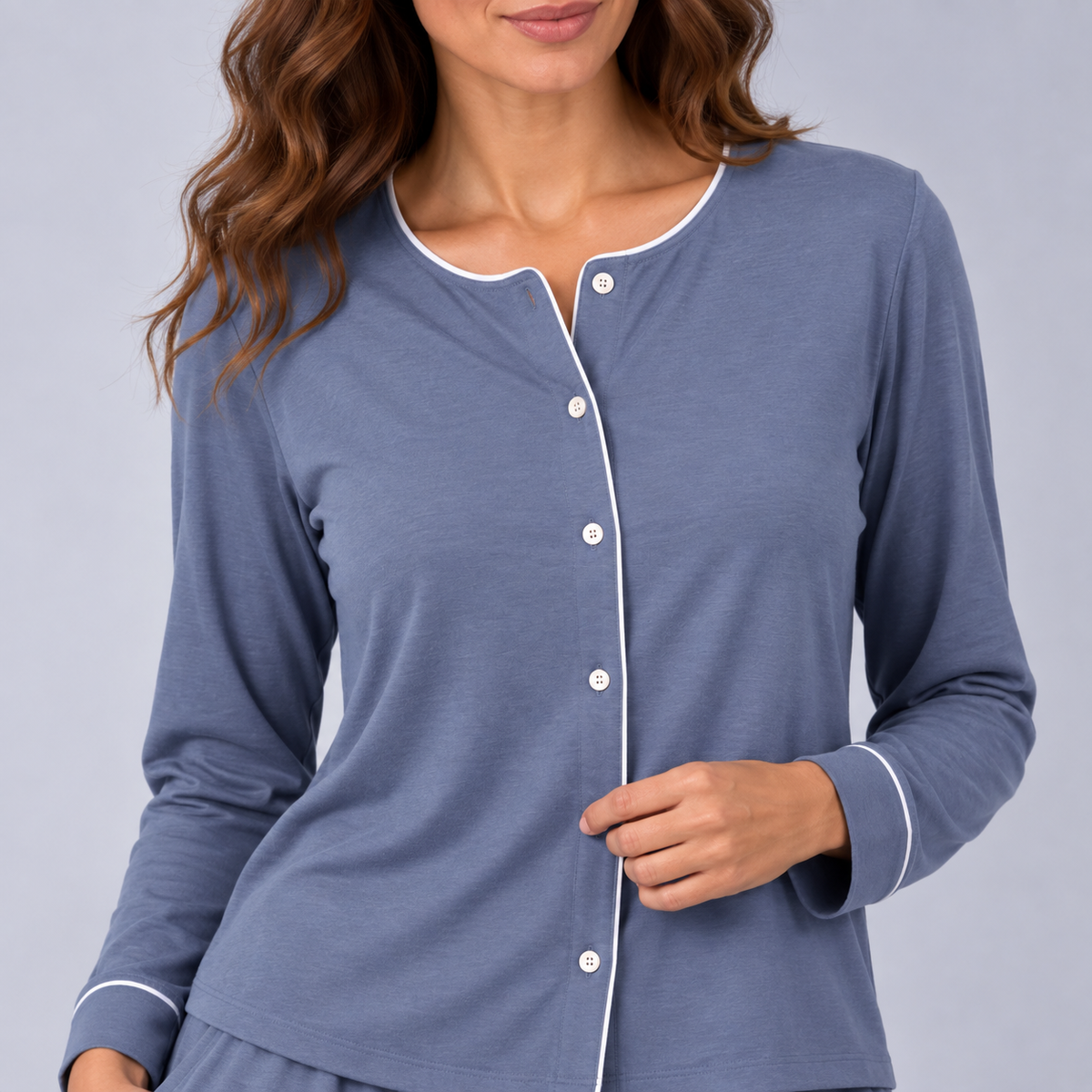 Women's Bamboo Stretch-Knit Long Sleeve Shirt