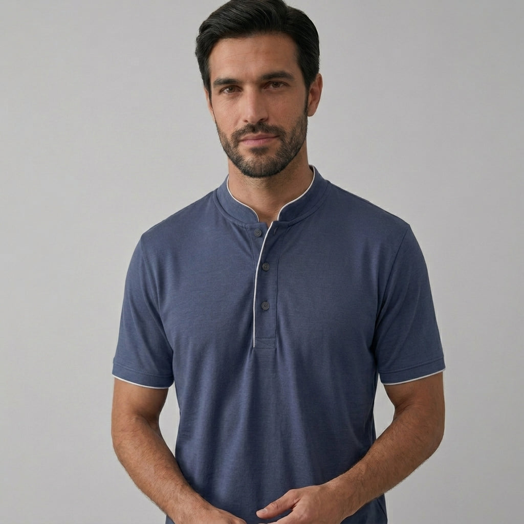 Men's Bamboo Stretch-Knit T-shirt and Shorts Pajama Set