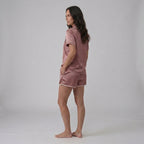 Women's Bamboo Stretch-Knit T-shirt and Shorts Pajama Set