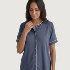 Women's Bamboo Stretch-Knit Shirt and Shorts Pajama Set