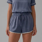 Women's Bamboo Stretch-Knit T-shirt and Shorts Pajama Set