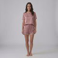 Women's Bamboo Stretch-Knit T-shirt and Shorts Pajama Set
